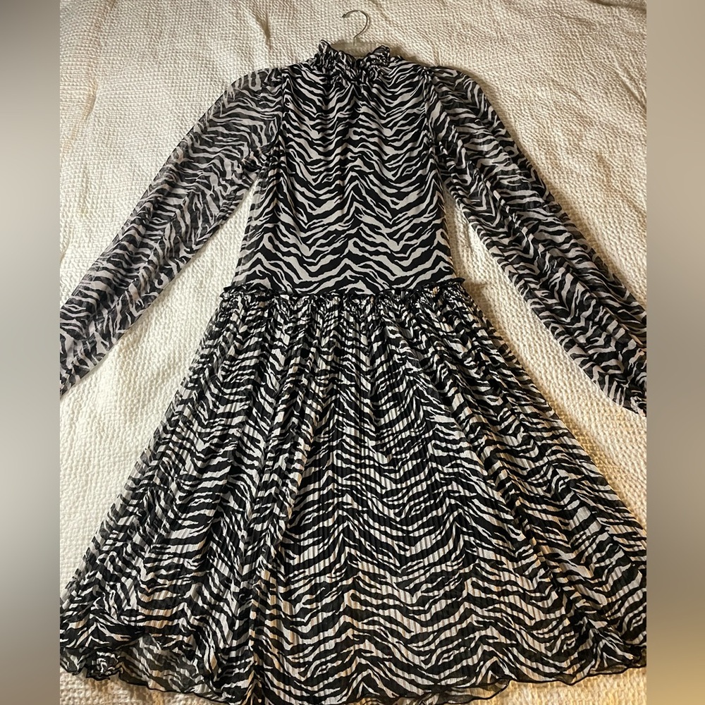 Zara zebra print dress size small